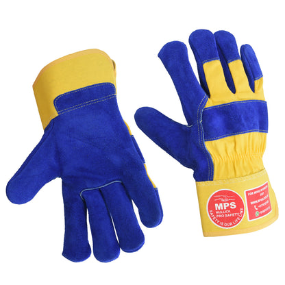 Leather Working Gloves Blue MPS101