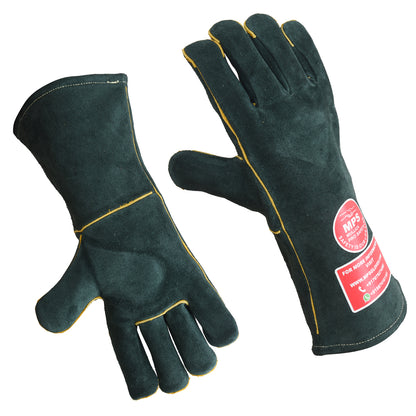 Leather Welding Gloves Green MPS-033