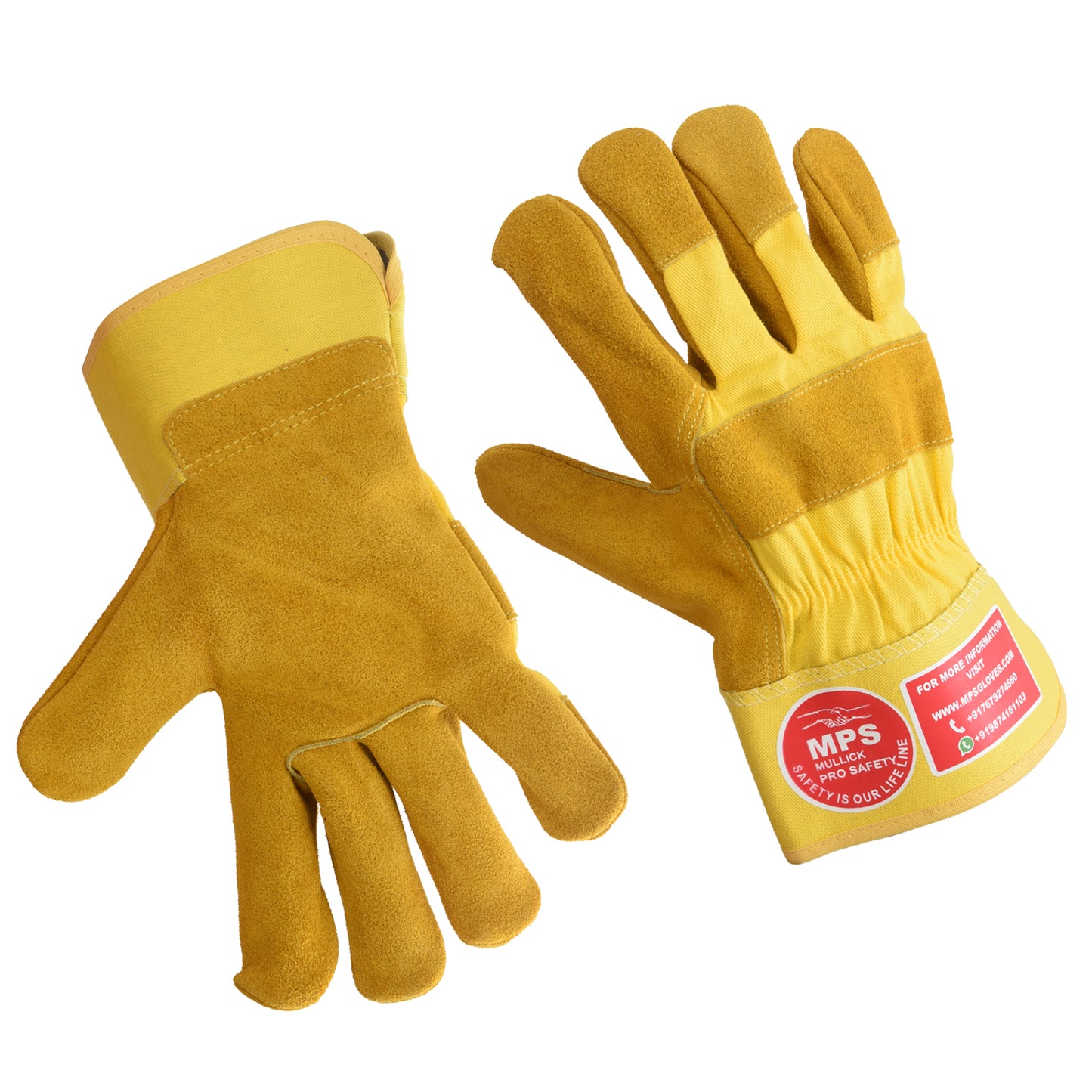 Leather Working Gloves Yellow MPS103