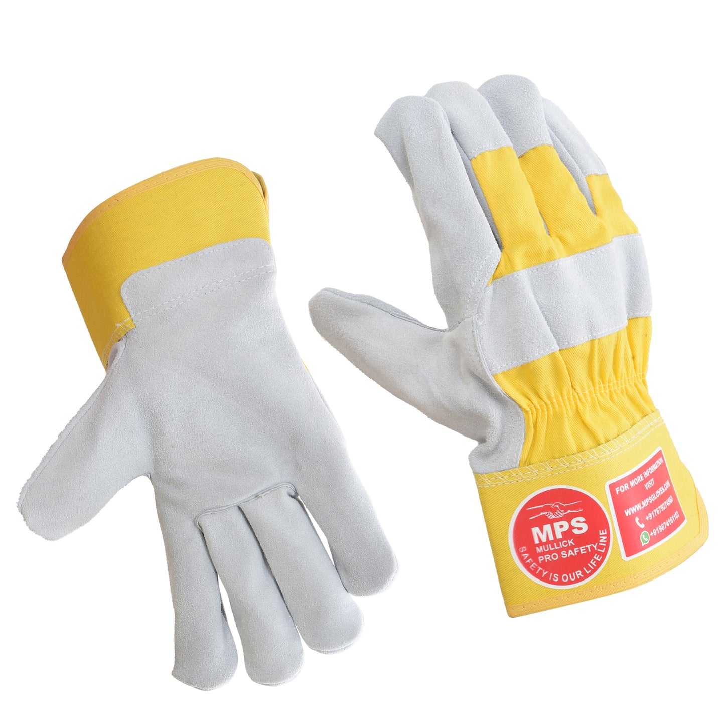 Leather Working Gloves Grey MPS104