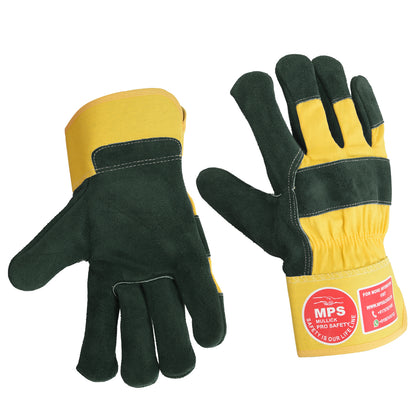 Leather Working Gloves Green MPS102