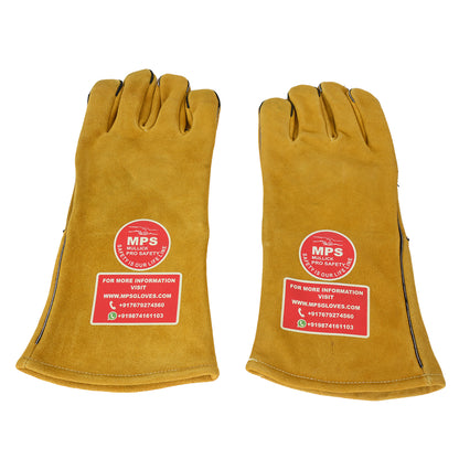 Leather Welding Gloves Yellow MPS-032