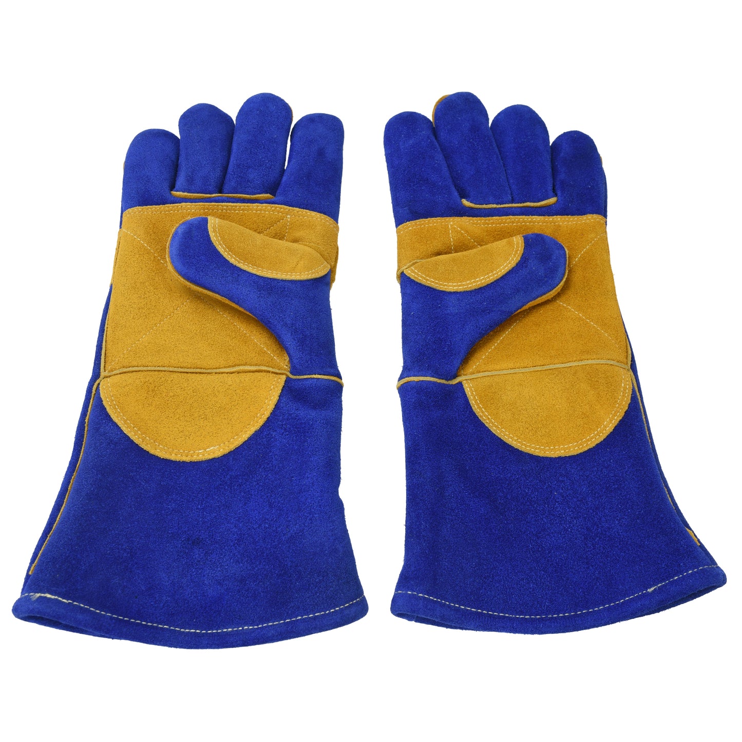 Fire Resistant Safety Welding Gloves Blue Yellow – MPS010