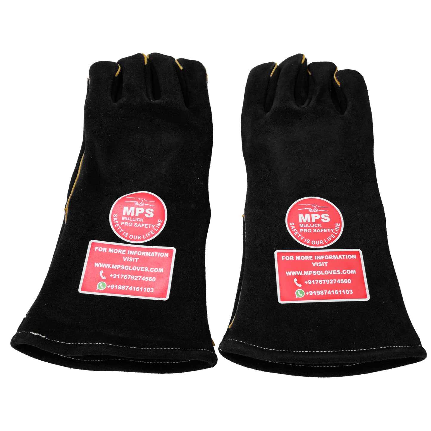 Fire Resistant Welding Gloves With Reinforced Black – MPS-020