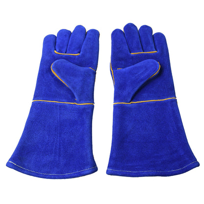 Leather Welding Gloves Blue MPS-031