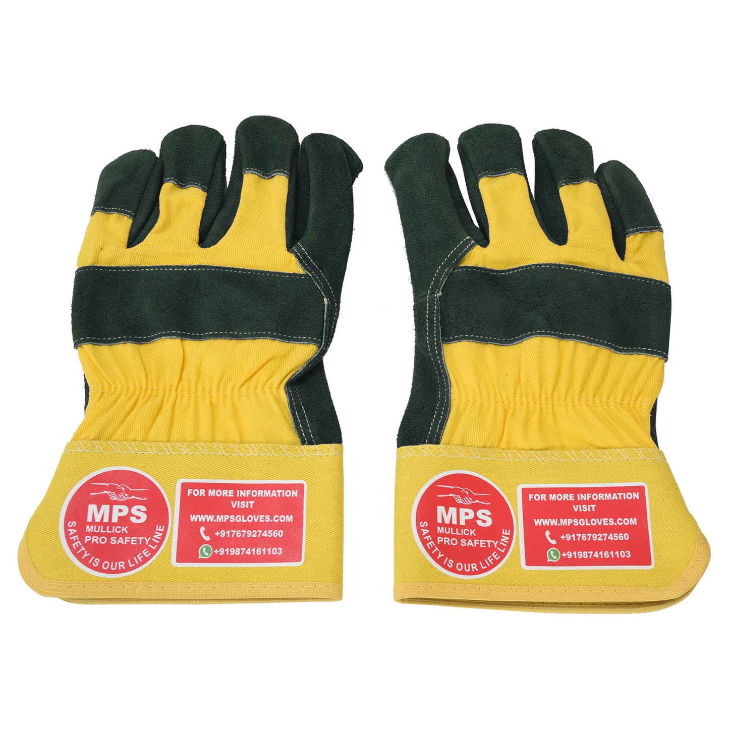 Leather Working Gloves Green MPS102