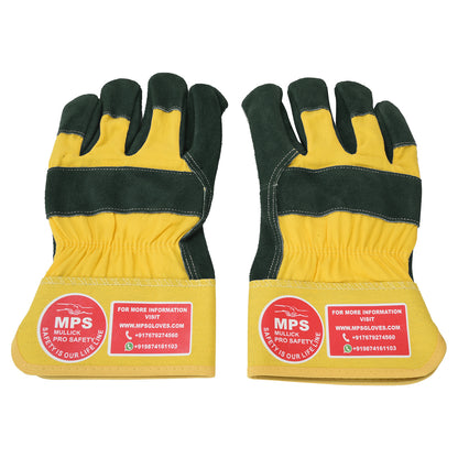 Leather Working Gloves Green MPS102