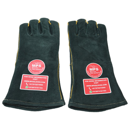 Leather Welding Gloves Green MPS-033