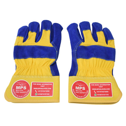 Leather Working Gloves Blue MPS101