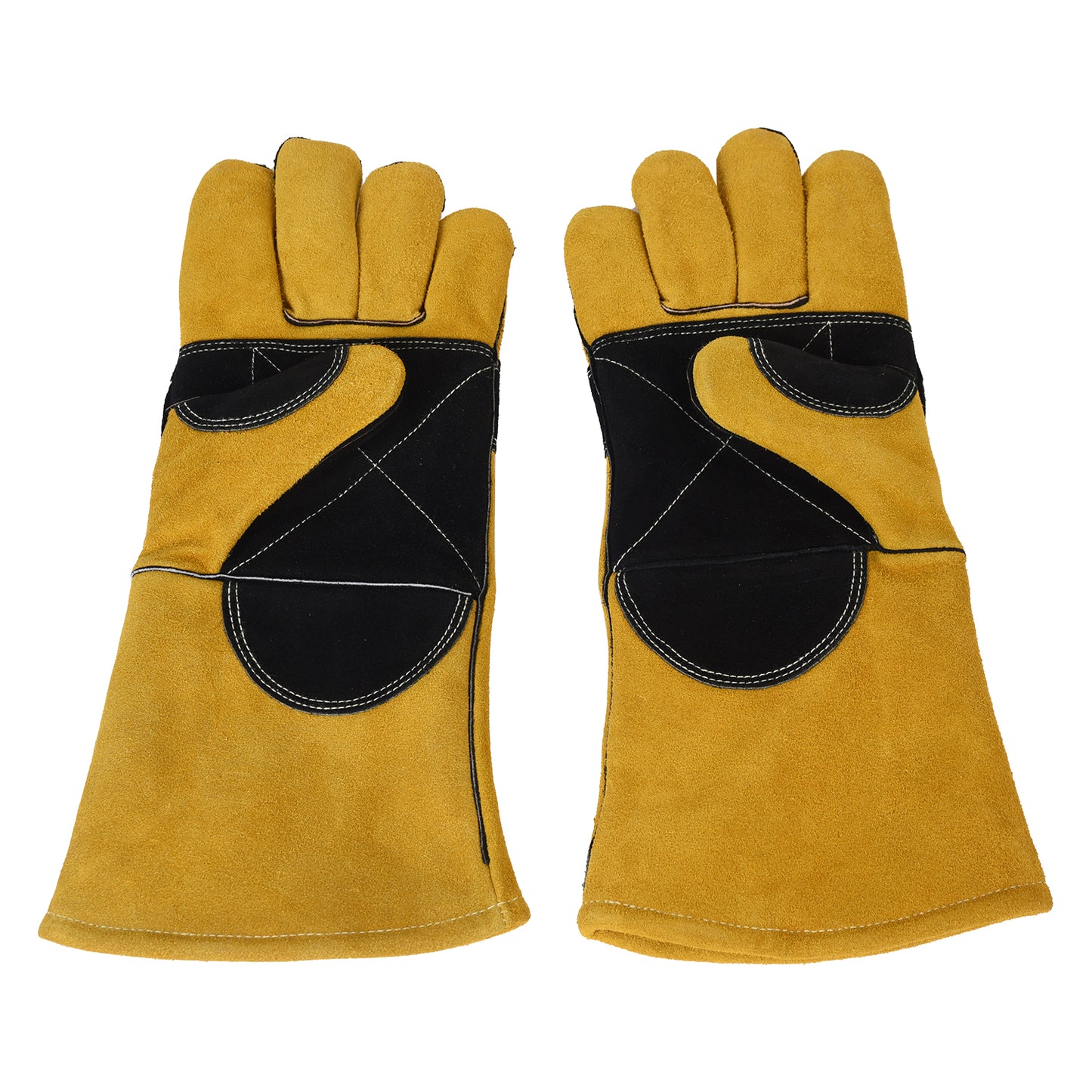 Fire Resistant Safety Welding Gloves Yellow Black – MPS012