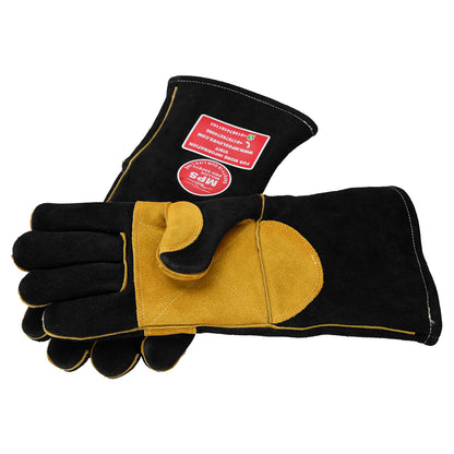 Fire Resistant Safety Welding Gloves Black Yellow – MPS011