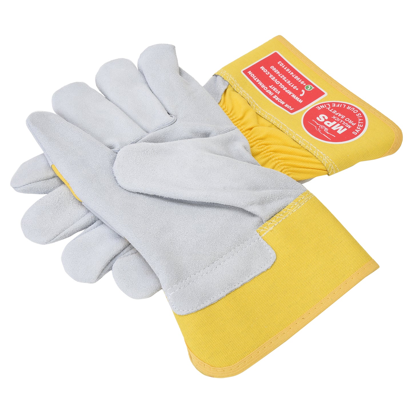 Leather Working Gloves Grey MPS104