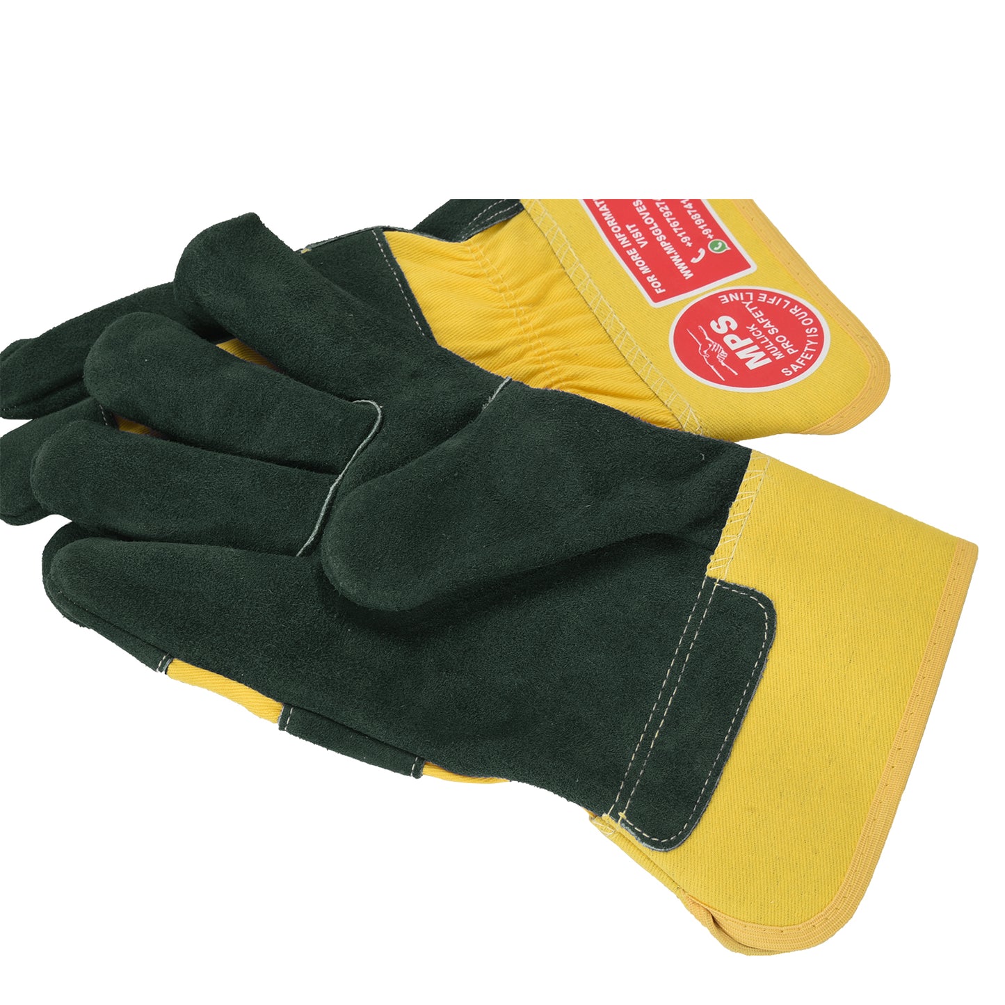 Leather Working Gloves Green MPS102