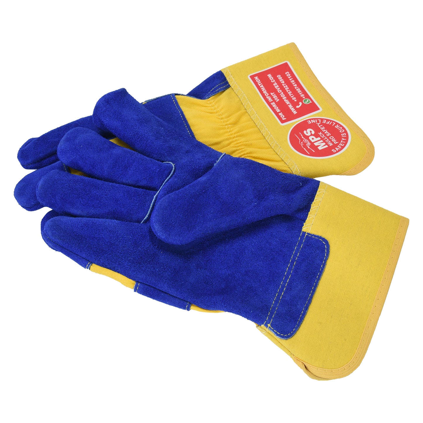 Leather Working Gloves Blue MPS101