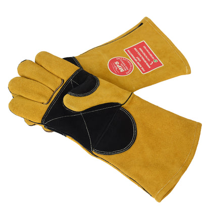 Fire Resistant Safety Welding Gloves Yellow Black – MPS012