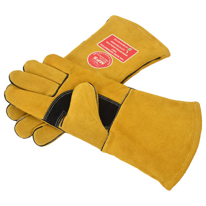 Fire Resistant Welding Gloves With Reinforced Yellow – MPS-022