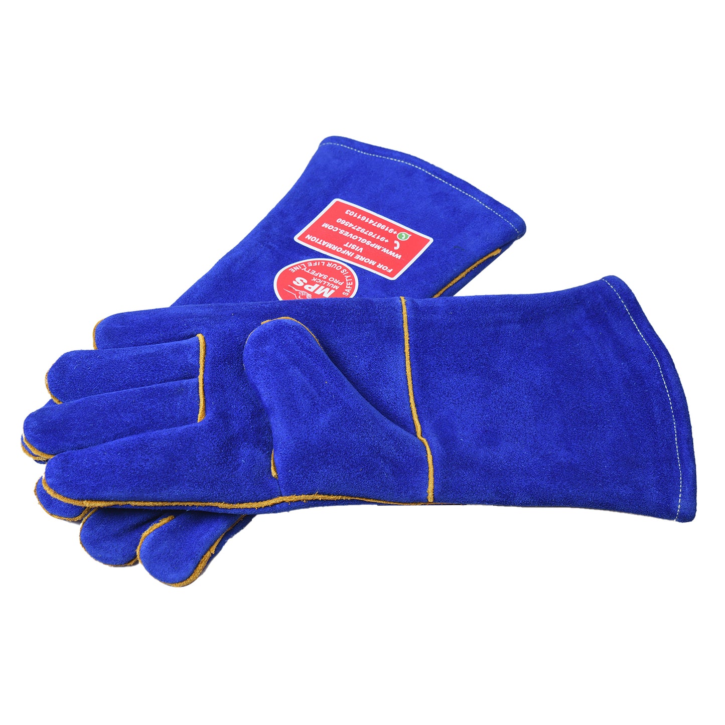 Leather Welding Gloves Blue MPS-031