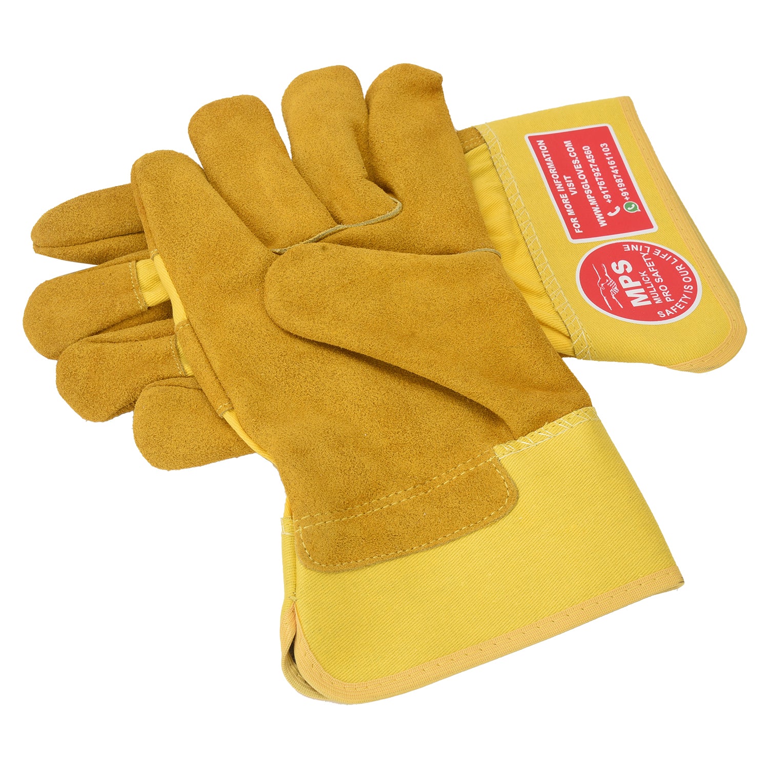 Leather Working Gloves Yellow MPS103 – MPS GLOVES