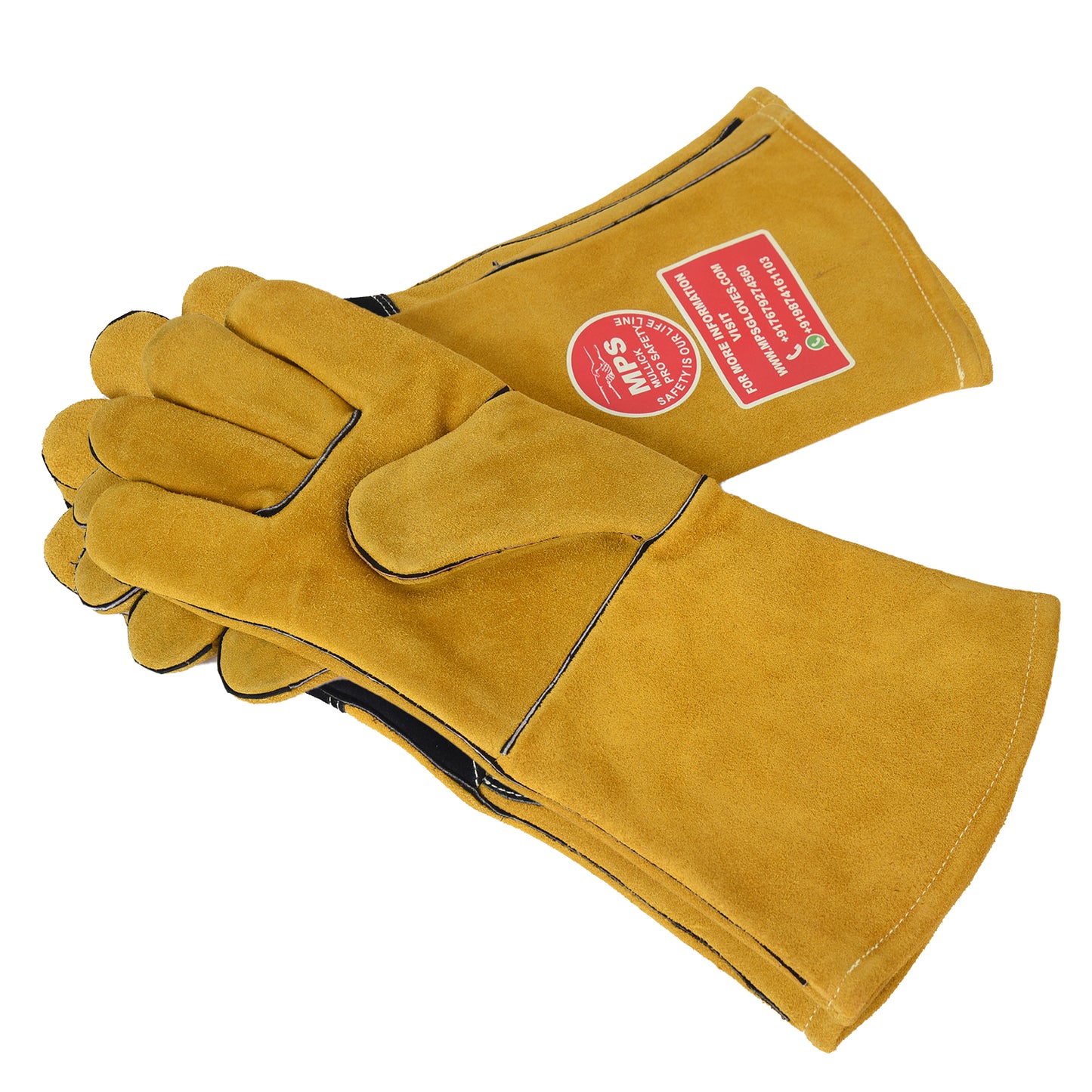 Leather Welding Gloves Yellow MPS-032