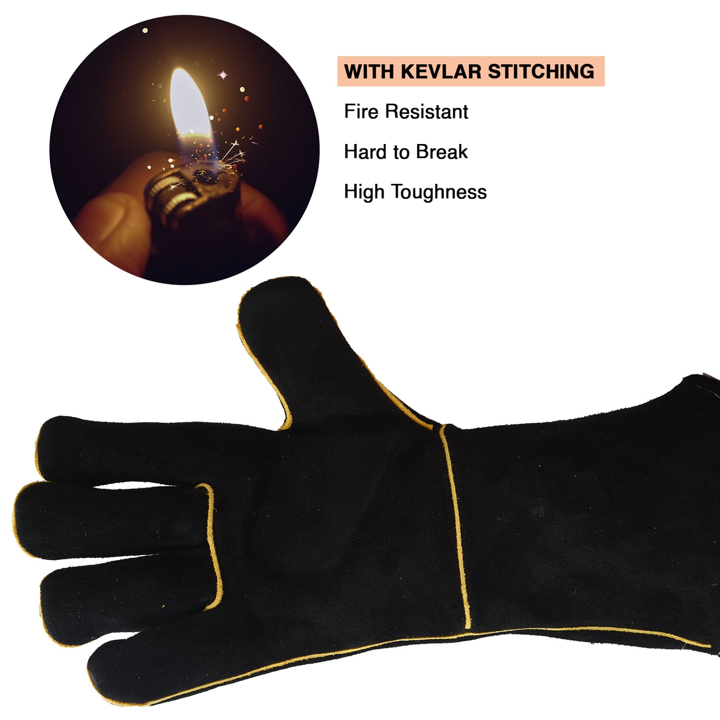 Leather Welding Gloves Black MPS-030