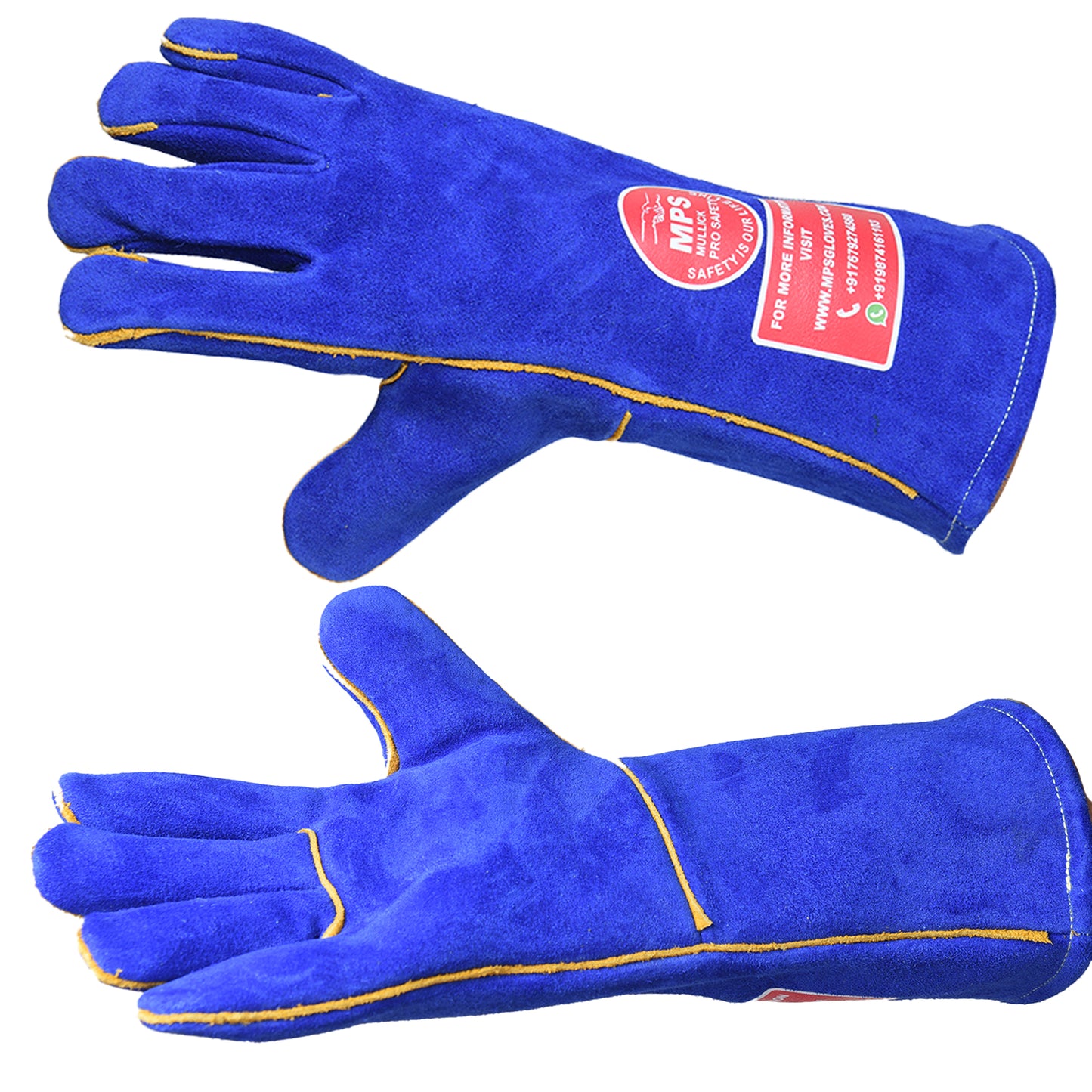 Leather Welding Gloves Blue MPS-031