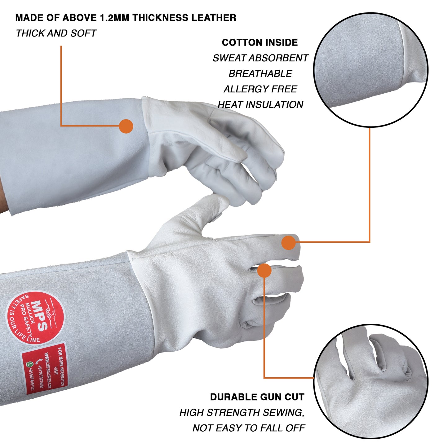 Leather Tig Welding Gloves MPS-120