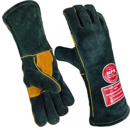 Fire Resistant Welding Gloves With Reinforced Green – MPS023