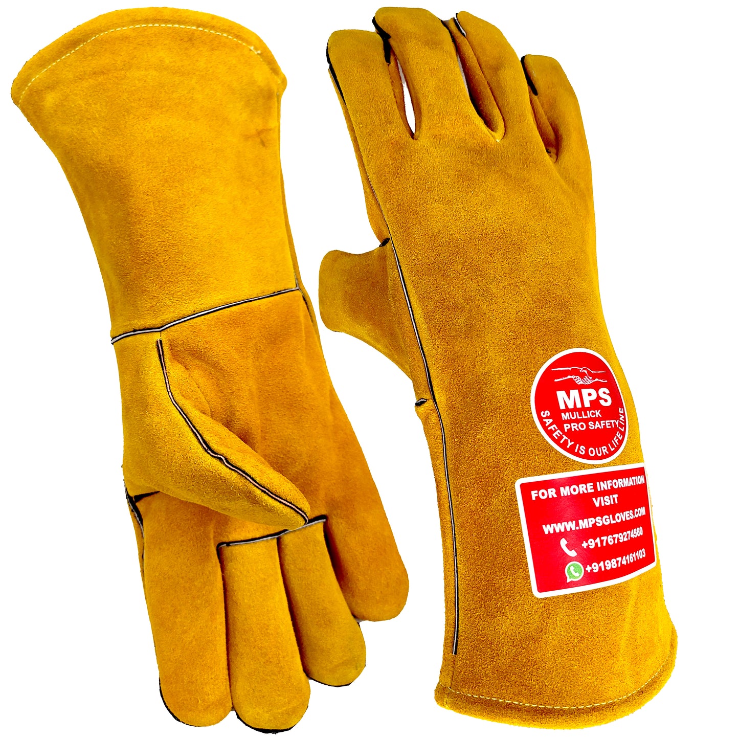 Leather Welding Gloves Yellow MPS-032