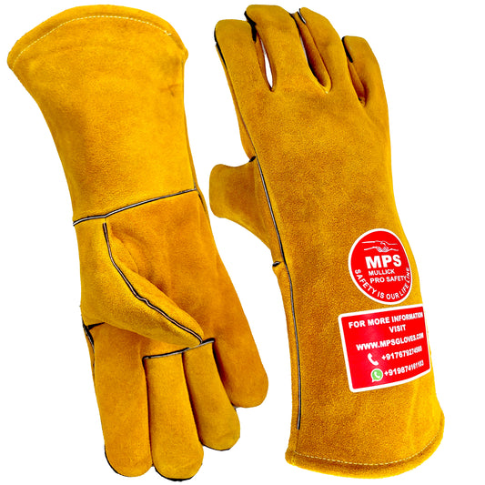 Leather Welding Gloves Yellow MPS-032