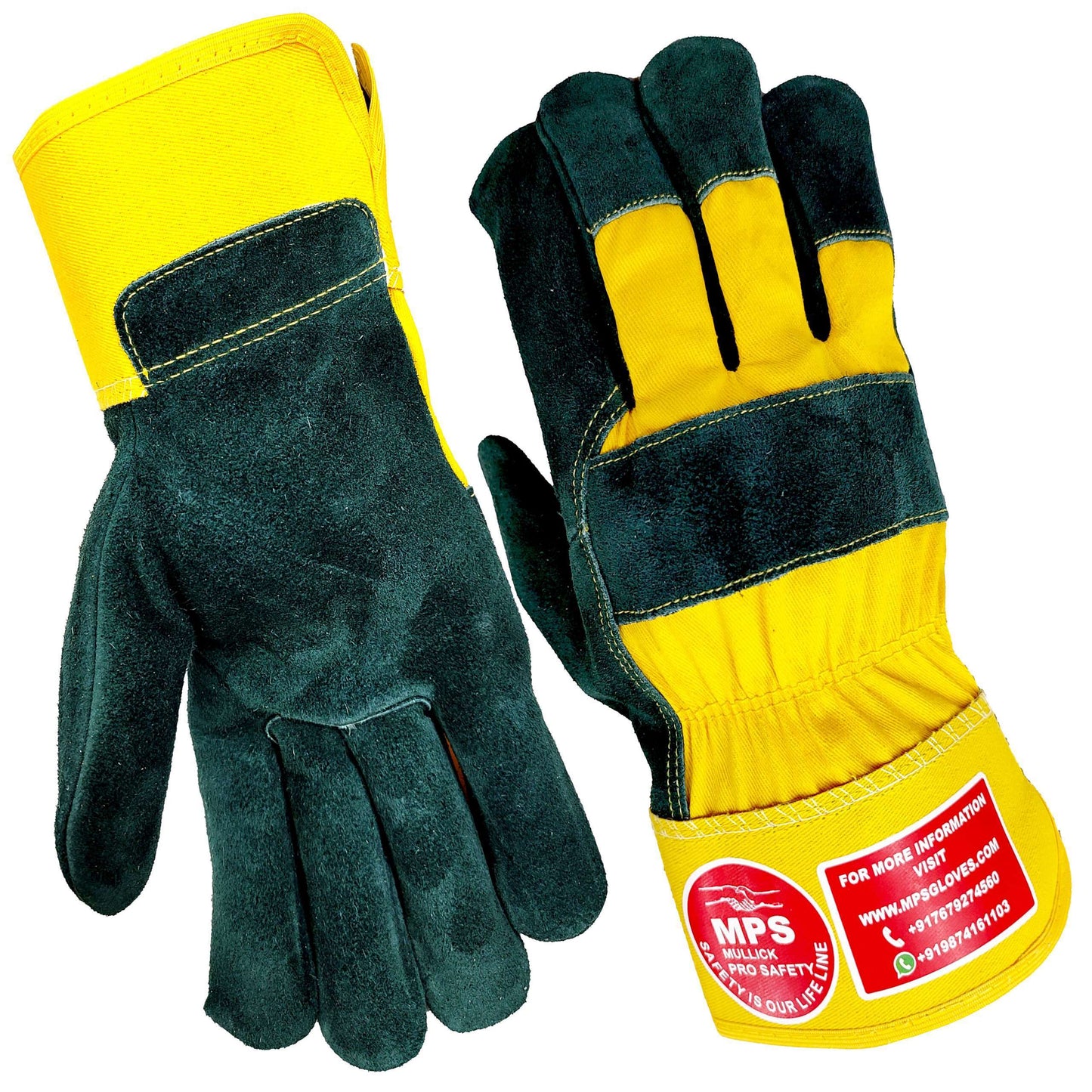 Leather Working Gloves Green MPS102