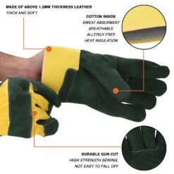 LEATHER WORKING GLOVES GREEN MPS102