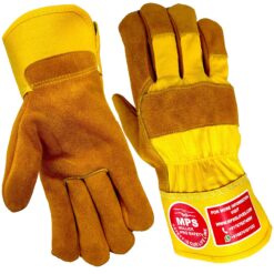 LEATHER WORKING GLOVES YELLOW MPS103