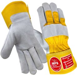 LEATHER WORKING GLOVES GREY MPS104